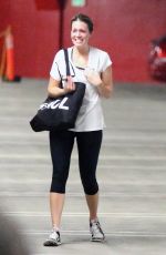 MANDY MOORE and MINKA KELLY Leaves Soulcycle in West Hollywood
