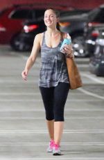 MANDY MOORE and MINKA KELLY Leaves Soulcycle in West Hollywood