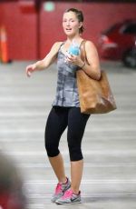 MANDY MOORE and MINKA KELLY Leaves Soulcycle in West Hollywood