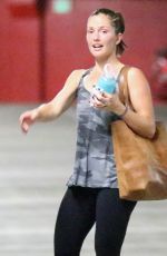 MANDY MOORE and MINKA KELLY Leaves Soulcycle in West Hollywood