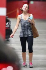 MANDY MOORE and MINKA KELLY Leaves Soulcycle in West Hollywood