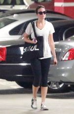 MANDY MOORE and MINKA KELLY Leaves Soulcycle in West Hollywood