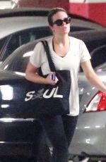 MANDY MOORE and MINKA KELLY Leaves Soulcycle in West Hollywood