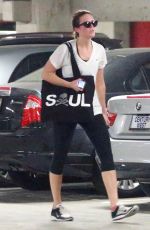MANDY MOORE and MINKA KELLY Leaves Soulcycle in West Hollywood