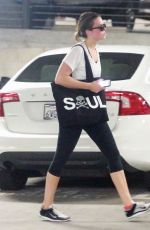 MANDY MOORE and MINKA KELLY Leaves Soulcycle in West Hollywood