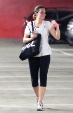 MANDY MOORE and MINKA KELLY Leaves Soulcycle in West Hollywood