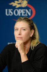 MARIA SHARAPOVA at 2014 US Open Press Conference in New York