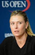 MARIA SHARAPOVA at 2014 US Open Press Conference in New York