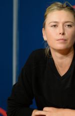 MARIA SHARAPOVA at 2014 US Open Press Conference in New York