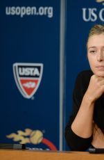 MARIA SHARAPOVA at 2014 US Open Press Conference in New York