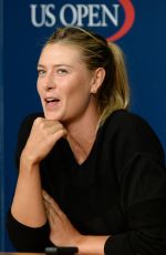 MARIA SHARAPOVA at 2014 US Open Press Conference in New York