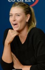 MARIA SHARAPOVA at 2014 US Open Press Conference in New York