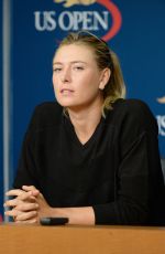 MARIA SHARAPOVA at 2014 US Open Press Conference in New York