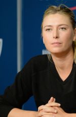 MARIA SHARAPOVA at 2014 US Open Press Conference in New York