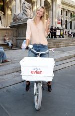 MARIA SHARAPOVA Serves Up Evian Bottle Service in New York