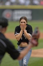 MCKAYLA MARONEY Throw First Pitch at Chicago White Sox Game