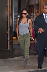 MELANIE BROWN in Tank Top Leaves Her Hotel in New York