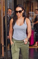 MELANIE BROWN in Tank Top Leaves Her Hotel in New York