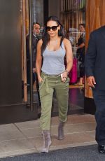 MELANIE BROWN in Tank Top Leaves Her Hotel in New York