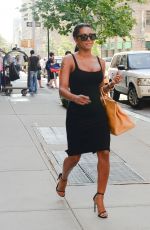 MELANIE BROWN Leaves Her Hotel in New York