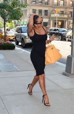 MELANIE BROWN Leaves Her Hotel in New York