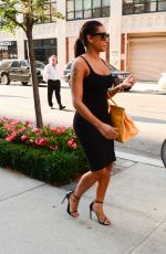 MELANIE BROWN Leaves Her Hotel in New York