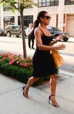 MELANIE BROWN Leaves Her Hotel in New York