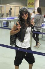 MICHELLE RODRIGUEZ at Airport in Ibiza