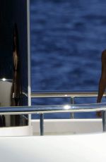 MICHELLE RODRIGUEZ in Bikini at a Yacht in Sardinia