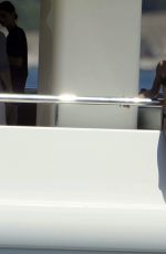 MICHELLE RODRIGUEZ in Bikini at a Yacht in Sardinia