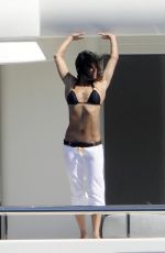MICHELLE RODRIGUEZ in Bikini at a Yacht in Sardinia