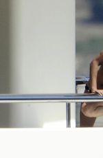 MICHELLE RODRIGUEZ in Bikini at a Yacht in Sardinia