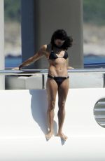 MICHELLE RODRIGUEZ in Bikini at a Yacht in Sardinia