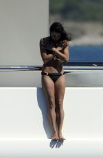 MICHELLE RODRIGUEZ in Bikini at a Yacht in Sardinia