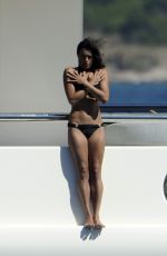 MICHELLE RODRIGUEZ in Bikini at a Yacht in Sardinia