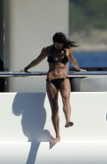 MICHELLE RODRIGUEZ in Bikini at a Yacht in Sardinia