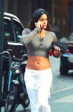 MICHELLE RODRIGUEZ Out and Sbout in Soho