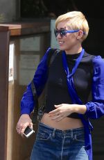 MILEY CYRUS at Kiwami Aushi in Studio City