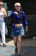 MILEY CYRUS at Kiwami Aushi in Studio City