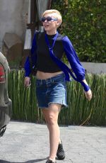 MILEY CYRUS at Kiwami Aushi in Studio City