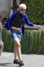 MILEY CYRUS at Kiwami Aushi in Studio City