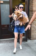 MILEY CYRUS Leaves Her Hotel in New York