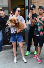MILEY CYRUS Leaves Her Hotel in New York