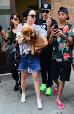 MILEY CYRUS Leaves Her Hotel in New York