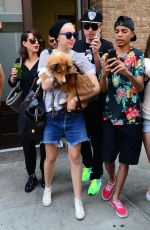 MILEY CYRUS Leaves Her Hotel in New York