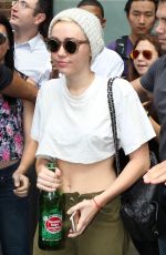 MILEY CYRUS Leaves Her New York