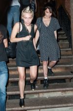 MILEY CYRUS Leaving Sing Sing Karaoke Bar in New York