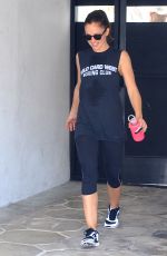 MINKA KELLY Leaves a Gym in West Hollywood