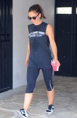 MINKA KELLY Leaves a Gym in West Hollywood