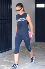 MINKA KELLY Leaves a Gym in West Hollywood